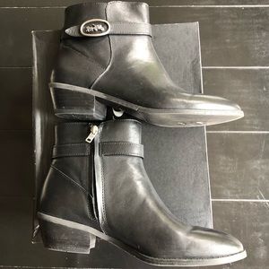 Coach black booties